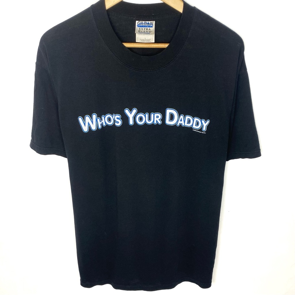 Vintage 1999 Who’s Your Daddy Mr. & Mrs. Smith Movie Promo Black T Shirt Large